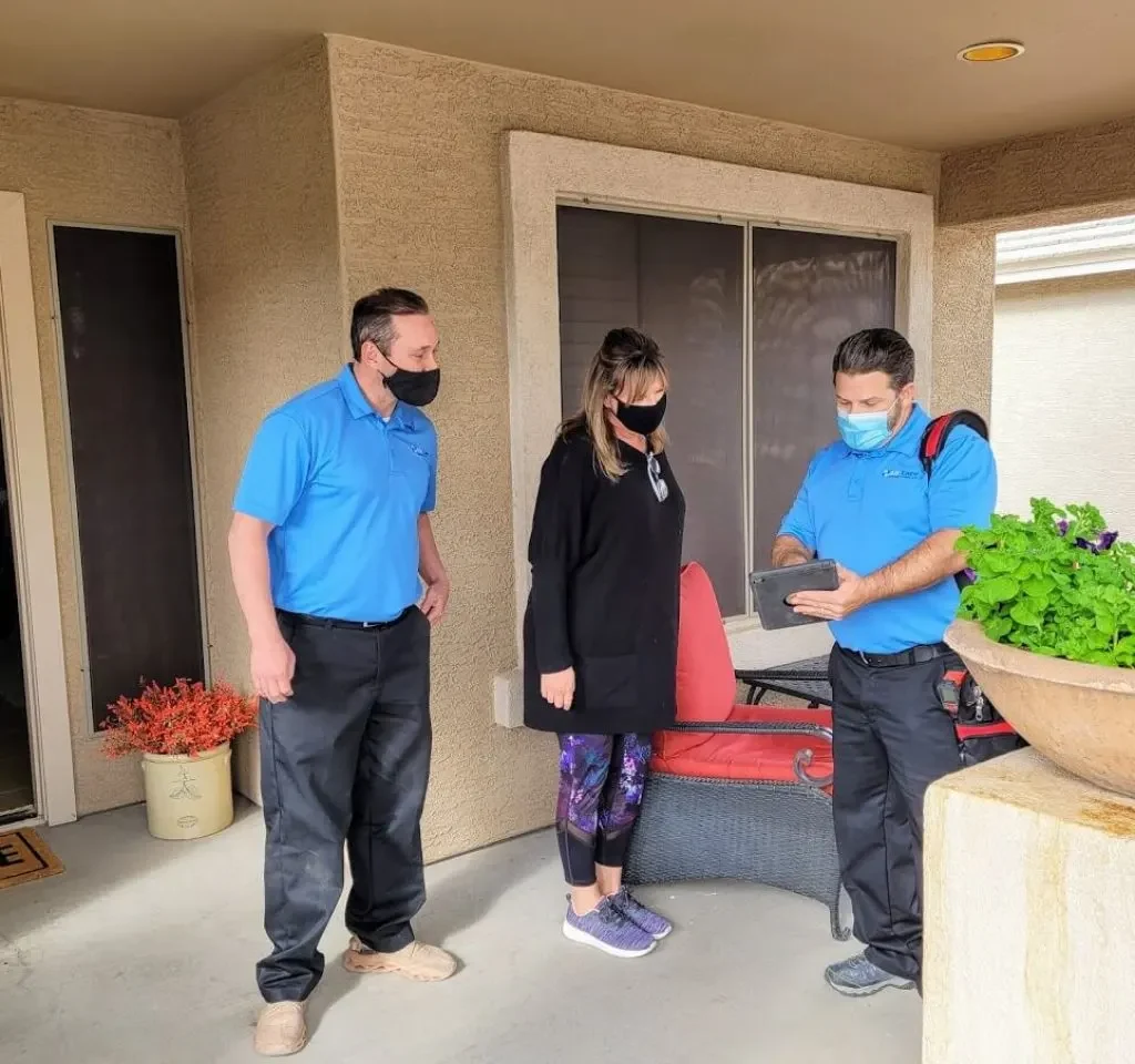 HVAC customer iPad estimate